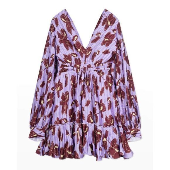 NWOT Jonathan Simkhai Londyn Collage Floral-Print Cutout Mini DRESS size M - Picture 6 of 12